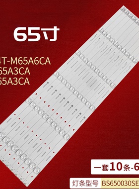 适用夏普4T-M65A5CA灯条4T-K65A3CA BS650030SE30-0601 A1背光灯L