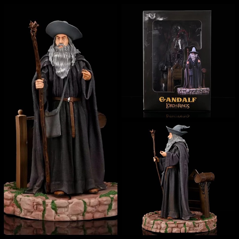 魔戒 戒灵 甘道夫 指环 灰袍巫师 模型 魔杖之精灵 盒装手办