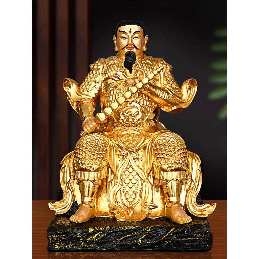 雷镇铜像九天迎源雷生普化天尊铜像纯铜1m大雷公饰帝定做