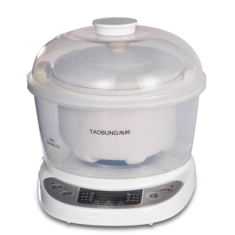 淘邦静音预约定时隔水电炖锅白瓷燕窝电子炖盅全自动宝宝煮粥锅1L,厨房/烹饪用具,炖锅/炖煲/汤煲,淘宝优惠券,粉丝福利购,淘宝优惠卷