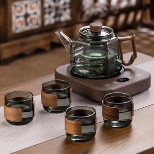 高硼硅玻璃煮茶器泡茶壶家用养生壶小型电陶炉茶具套餐 2024新款