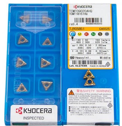 京瓷数控刀片TCMT090204HQ CA5525 京瓷TCMT090208HQ CA5525
