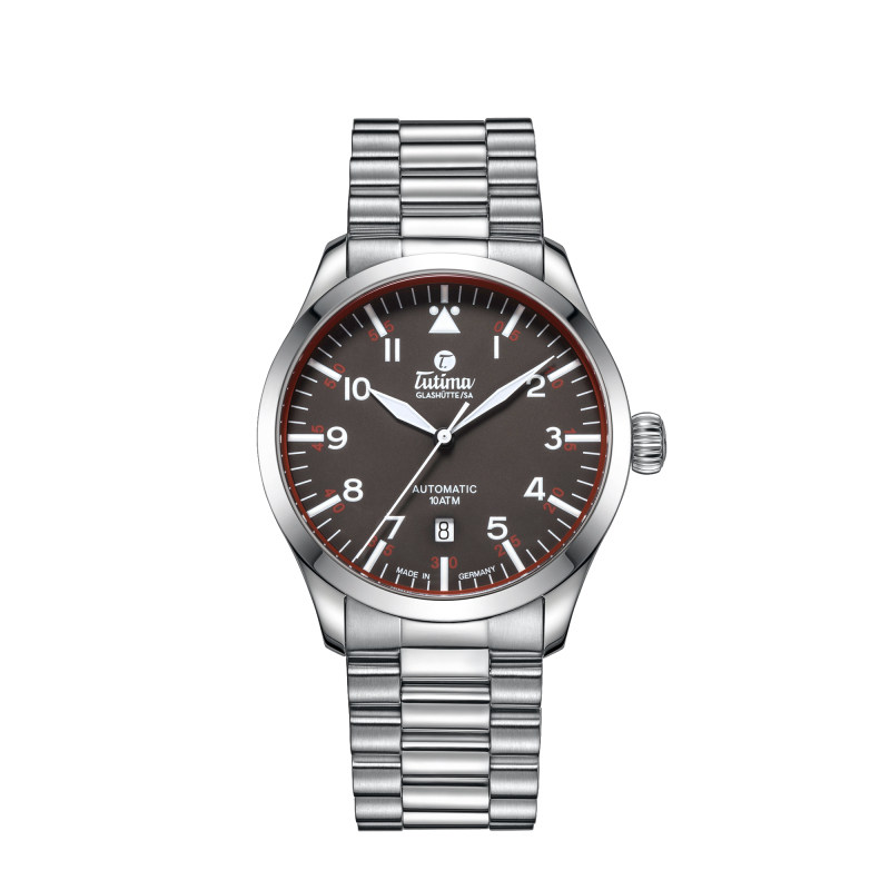 拓天马tutima-flieger飞行员系列 飞行家 6105-04 自动机械男表