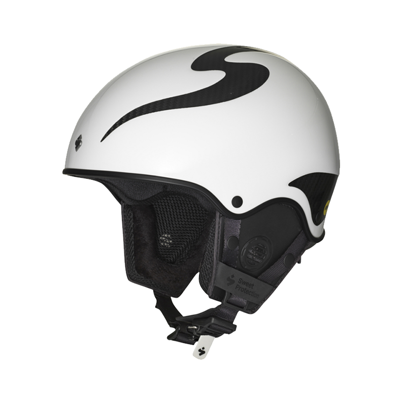 SWEET单双板回转竞技竞速碳纤维男女同款滑雪头盔半盔护额