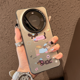 高级感mt60 保护套mete50全包防摔m40男女款 小众超薄硅胶 pro 适用华为mate60pro手机壳彩色腊肠狗mate70新款