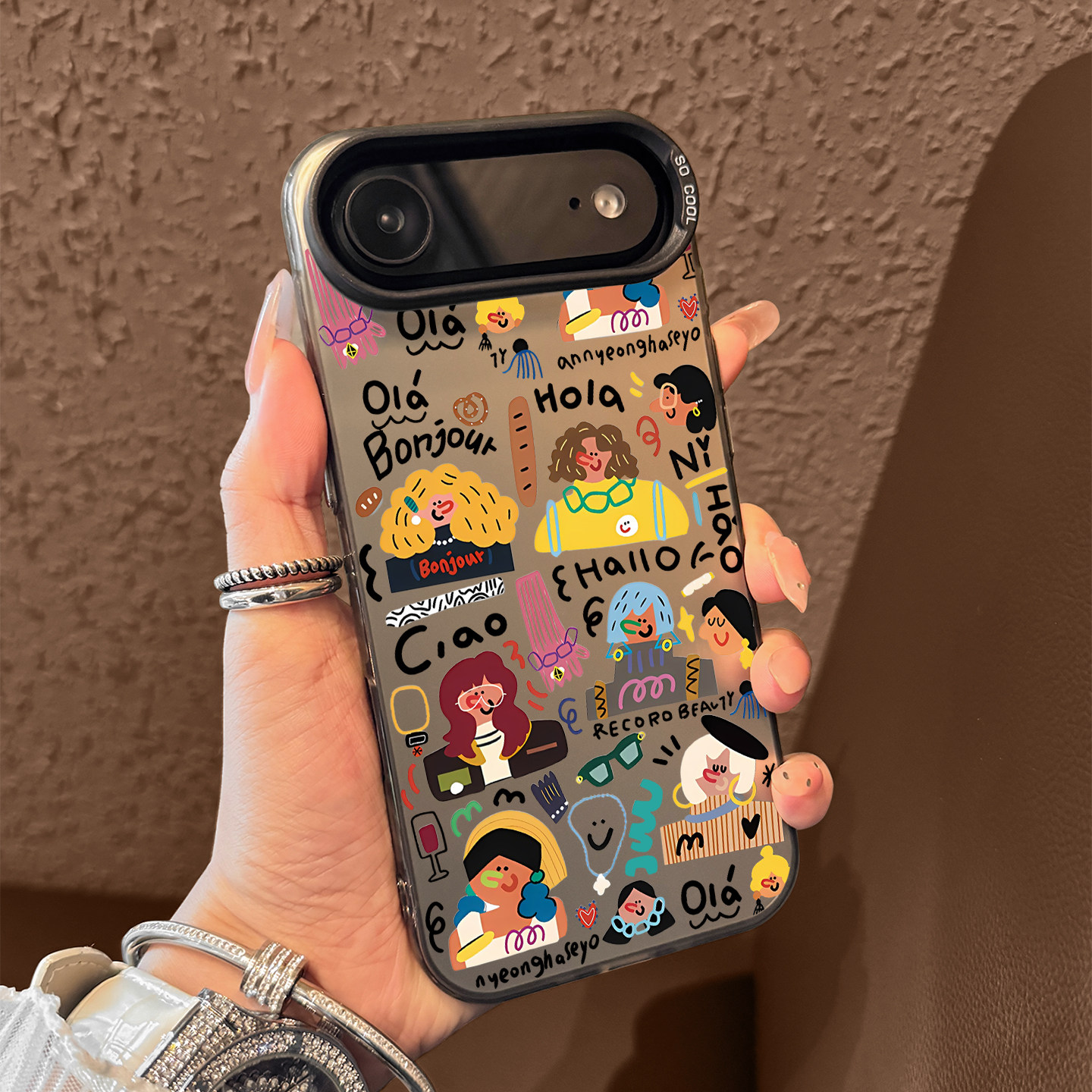 适用苹果17air手机壳新款iphone17promax抽象女孩17pro高级感16防摔15全包11小众14硅胶13女款12网红爆款ins