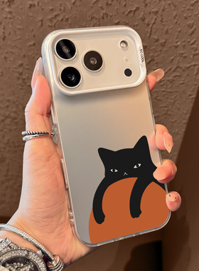 适用于苹果17promax手机壳iPhone17全包防摔16pro高端15外壳橘猫14可爱13超火12超好看的高级感男女12创意ip