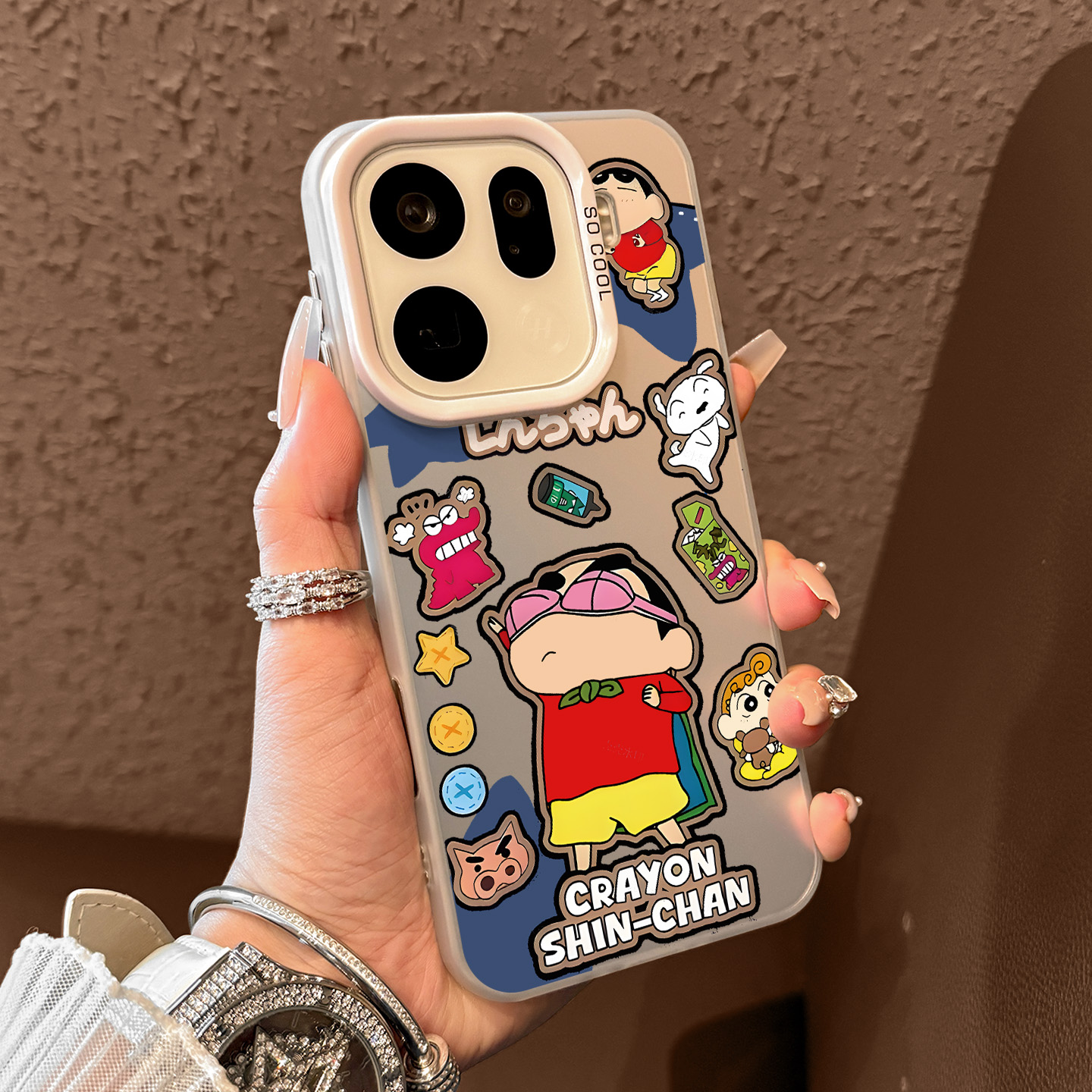 适用于oppofindx手机壳恶搞小新