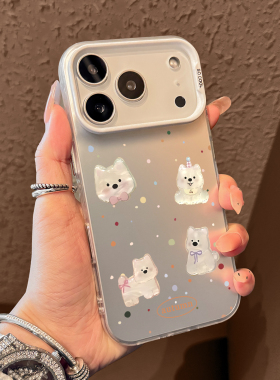 适用苹果17promax手机壳新款iPhone17卡通西高地17pro女款16镜头全包15防摔14高级感13超薄air硅胶12的11好看