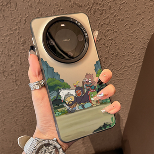 卡通小众女款 男士 高级感mate70浪浪山小妖怪mate50全包防摔保护套m40硅胶70pro 适用华为mate60pro手机壳新款