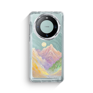 魔蚕适用华为Mate60pro手机壳七彩丹霞山mata40por+新款透明套mete50的高级感30p全包防摔华40e小众epro外m60