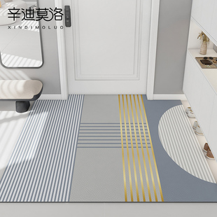 地垫入户门垫pvc可擦免洗进门口脚垫轻奢2022新款 可裁剪玄关地毯