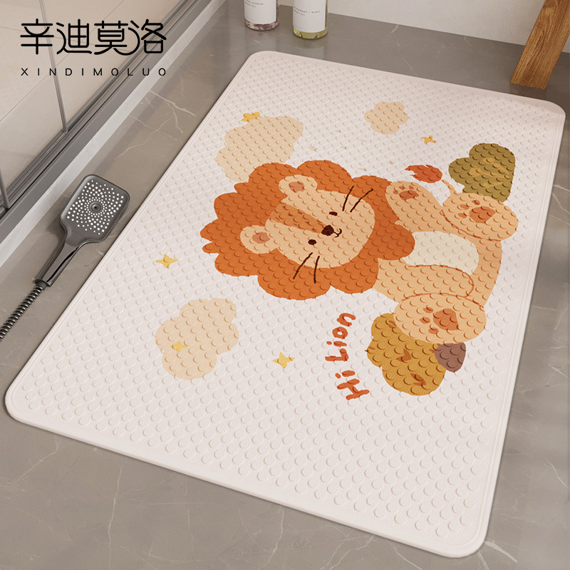 浴室地垫厕所洗澡专用脚垫卫生间淋浴加厚防滑垫防摔防水浴缸垫子