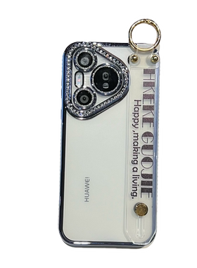 悦皇带镜头膜适用于苹果17promax手机壳闪钻透明腕带iPhone16Promax斜挎绳保护套防摔15Pm硅胶软14镜头13支架