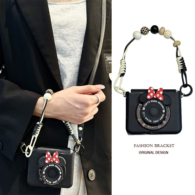 全包中轴磁吸支架无线冲手机壳绳