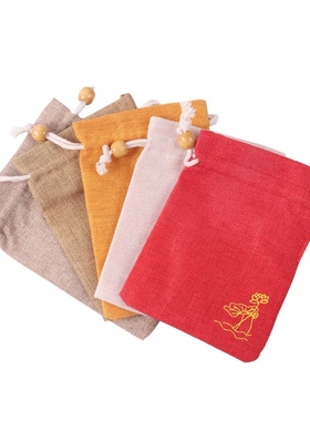 麻布福袋收纳袋束口袋抽