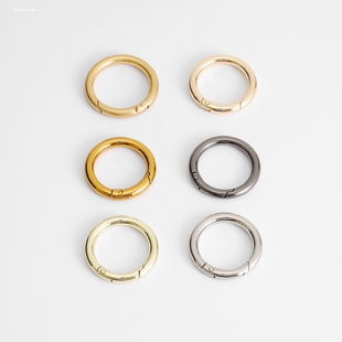 弹簧扣加粗开口圈钥匙扣配件弹簧圈环书包包包锁匙扣DIY挂件材料