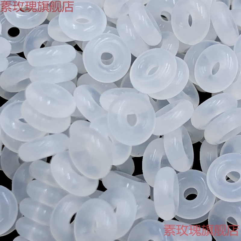 文玩硅胶隔片橄榄核黄金蜜蜡南红手串垫片桃核隔垫防滑定位胶圈