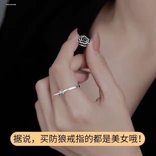 防身戒指多功能女子男士带隐形刀机关暗器指间刃防狼指虎打架武器