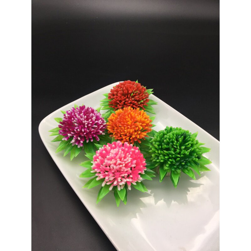 创意盘饰小摆件刺身灯拼盘寿司仿真花酒店意境菜品摆盘装饰花草