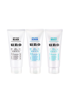 【全球购严选】日本原装UNO吾诺男士洗面奶控油保湿去黑头洁面乳