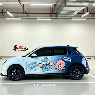 欧拉好猫三丽鸥防水车身贴