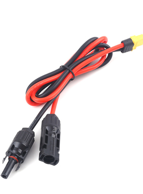 XT60转MC4太阳能连接线安德森头12AWG10AWG光伏连接器移动储能线