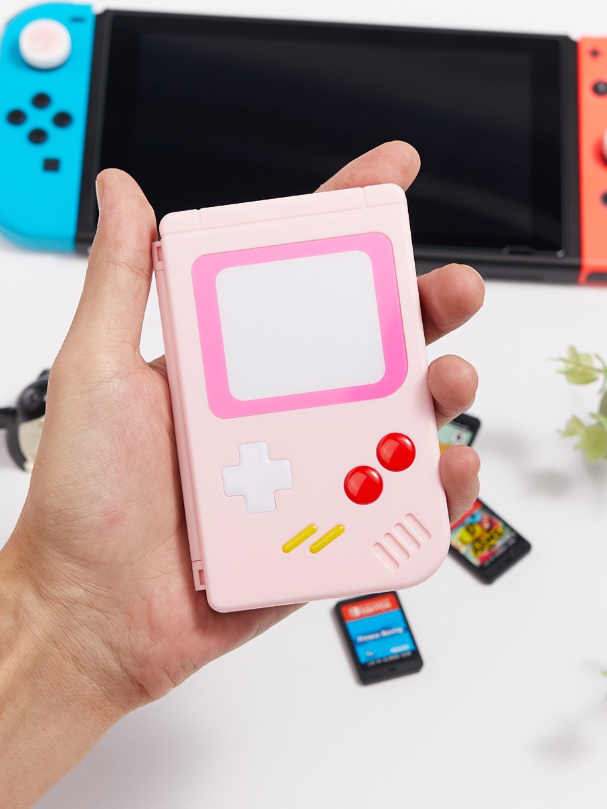 NINTENDO SWITCH OLED 게임 카드 보관 상자 NS 카세트 상자 실리콘 보관 가방 자기 카드 상자