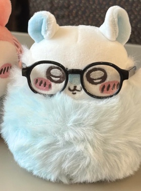 日本蓝色冰淇淋手捧飞鼠面具莫莫咖chiikawa生日桃心玩偶公仔挂件