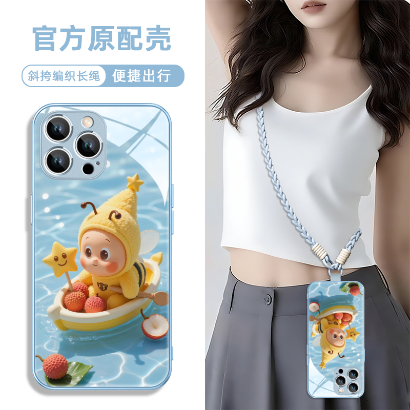 钢化玻璃手机壳高级感高清透亮i