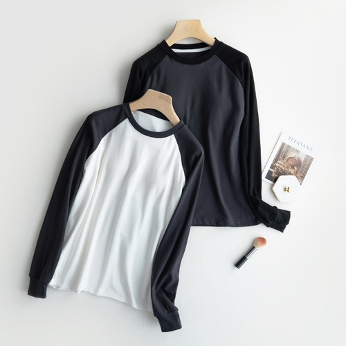 带胸垫女款保暖长袖睡衣家居服