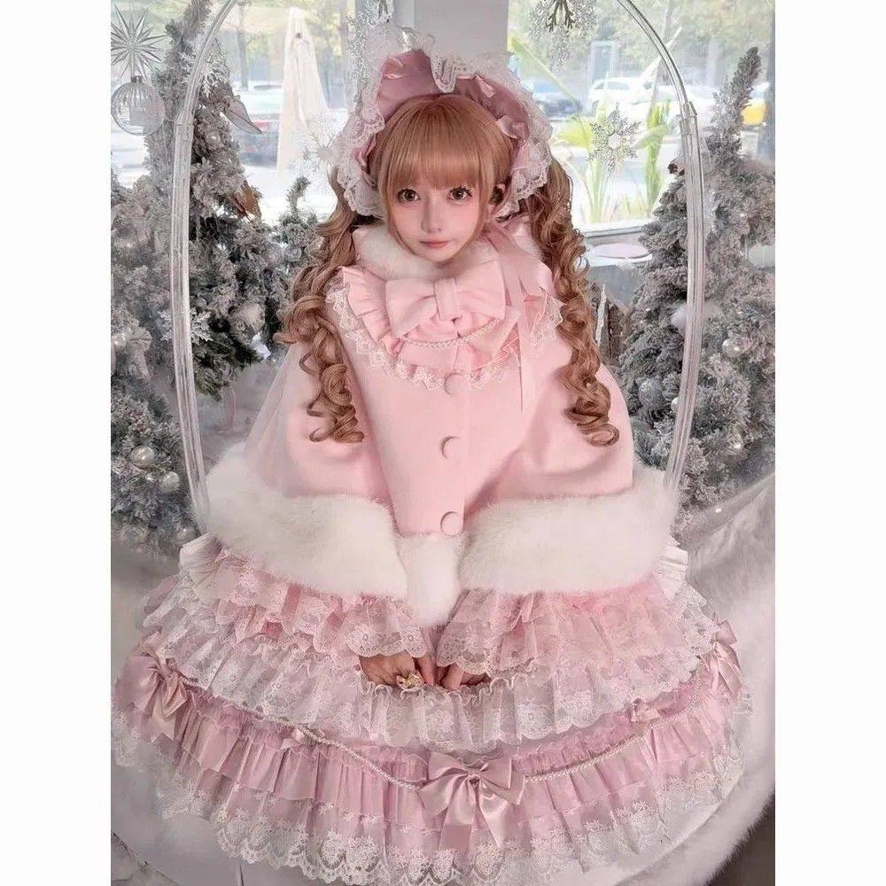 2025新款冬蓝色洛丽塔外套Lolita加绒斗篷JSK裙披风,模玩/动漫/周边/娃圈三坑/桌游,棉花娃娃/毛绒玩具娃衣,淘宝优惠券,粉丝福利购,淘宝优惠卷