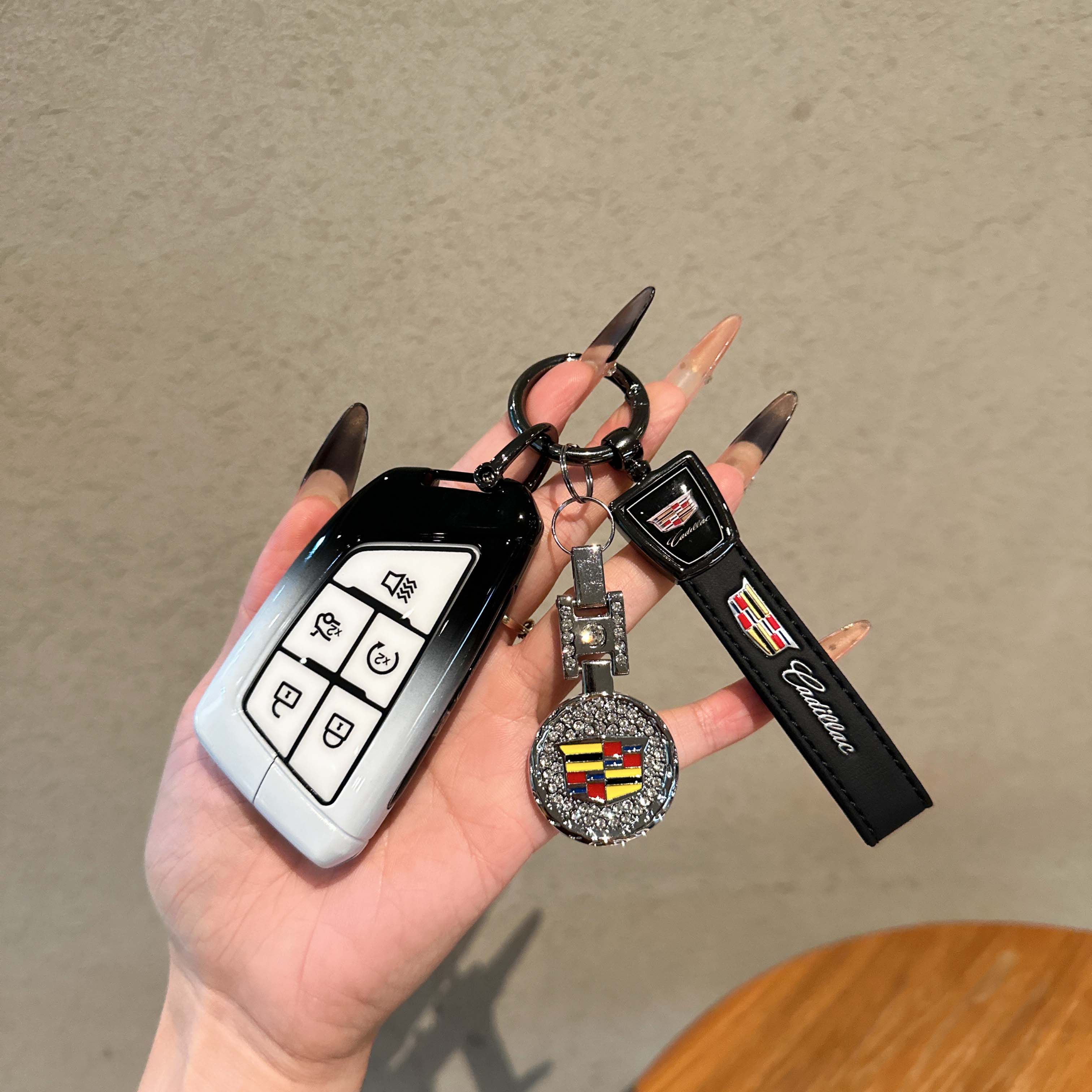 适用于凯迪拉克xt5钥匙套ct5/ct4/ct6/xt4/gt4车高档金属保护扣壳