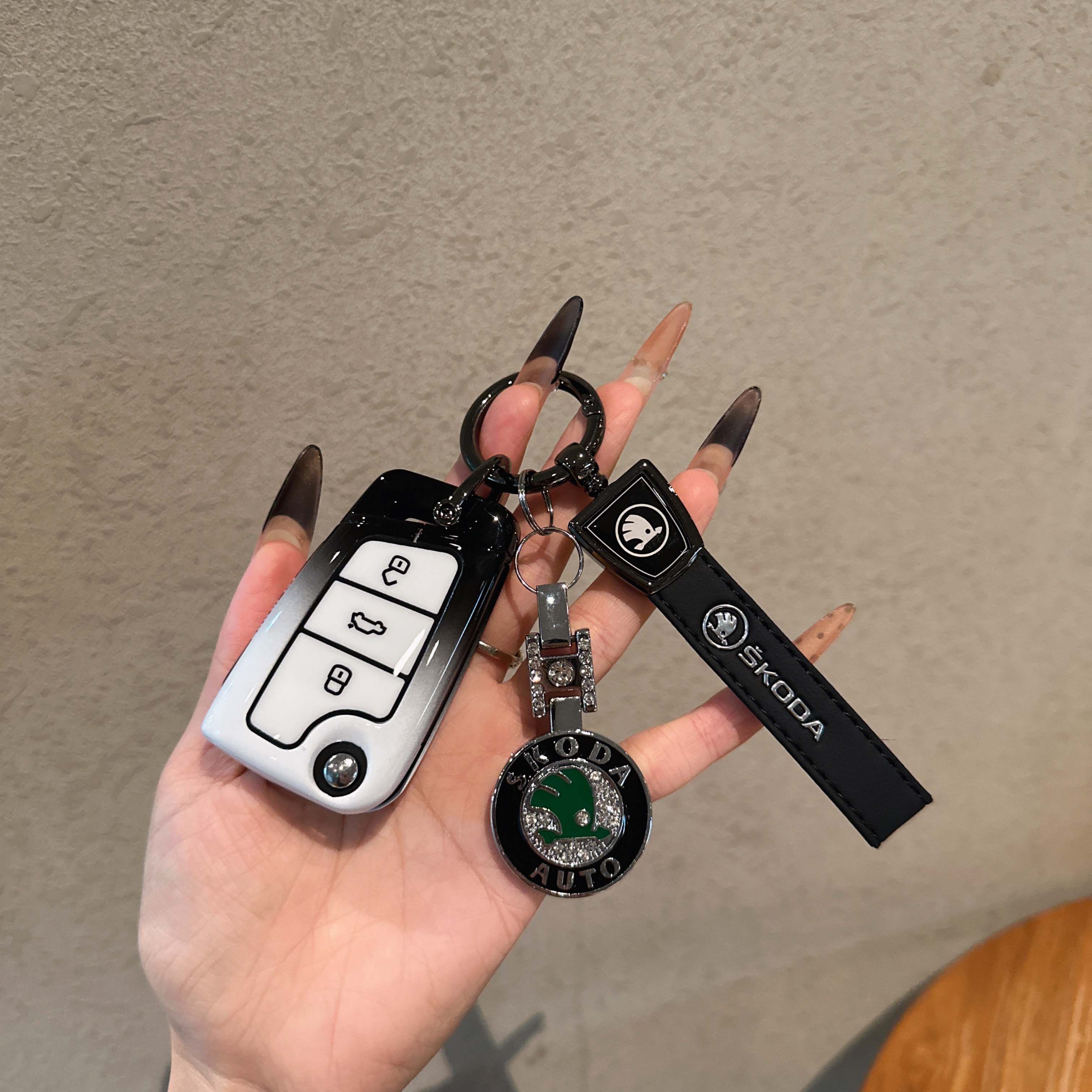 适用斯柯达钥匙套明锐速派昕锐柯米珞克晶昊锐昕动亚克保护壳扣