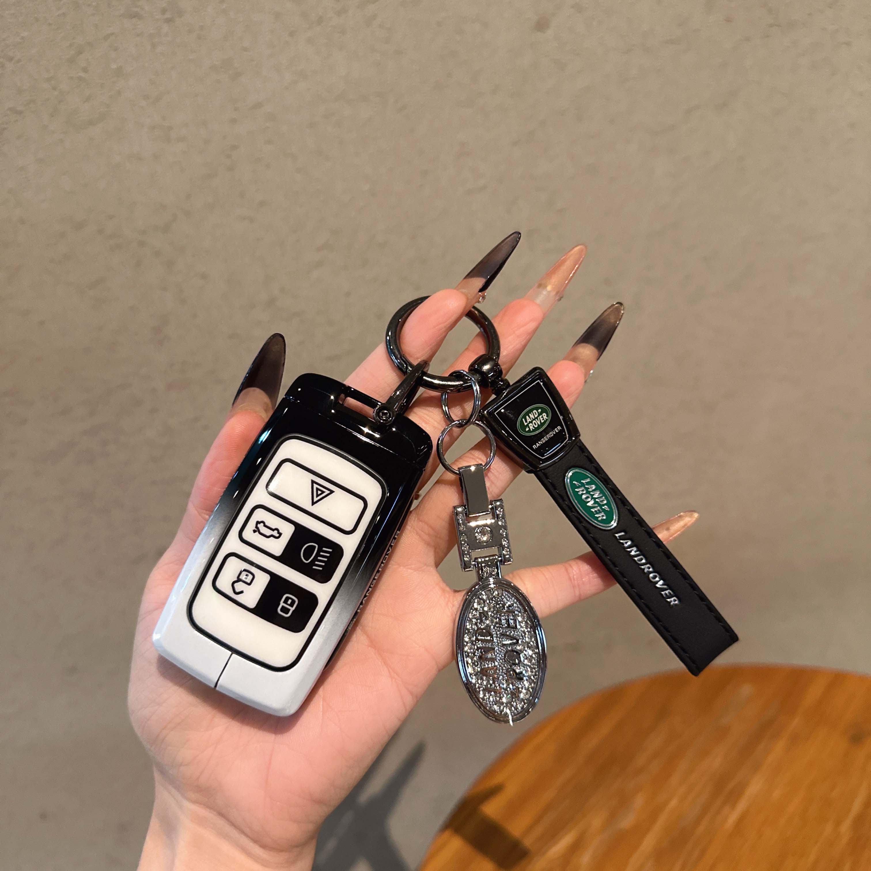 适用路虎揽胜极光L发现4/5神行者卫士110运动版高档钥匙套金属扣