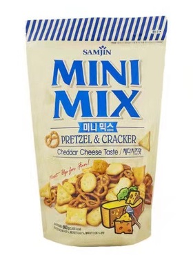 现货芝士饼干samjin三进迷你什锦饼干酪味minimix奶酪味