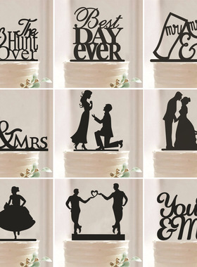 厂家亚克力新娘新郎婚礼