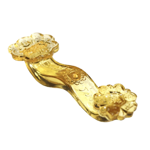 水晶吉祥如意花生笔架笔搁琉璃黄金万两镇纸压纸茶宠精品可养趣味可爱卡通解压文房书桌茶桌茶玩摆件文房四宝