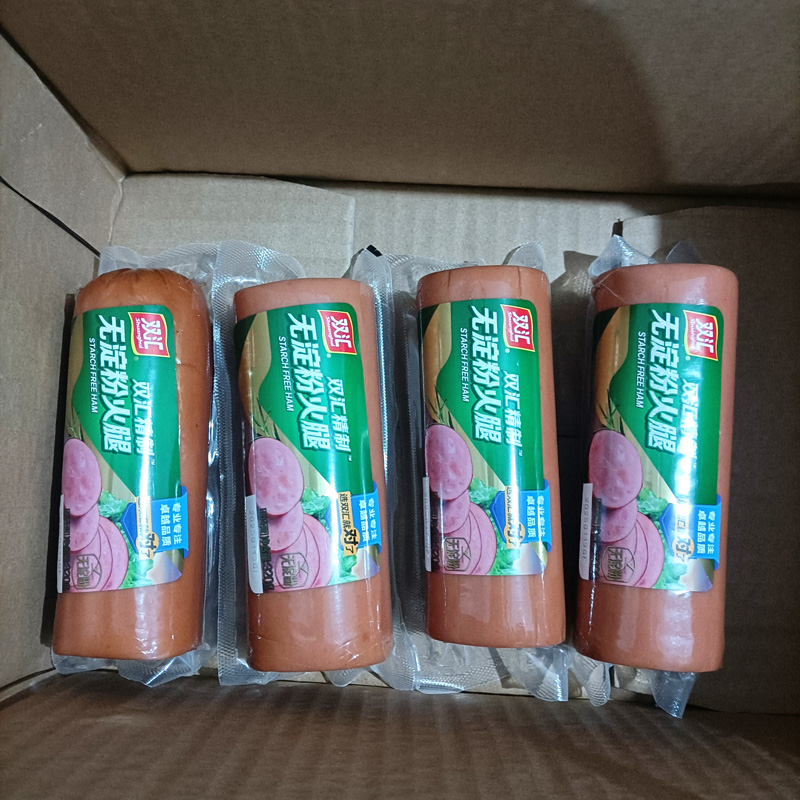 双汇精制无淀粉火腿320g即食休闲零食小吃下酒炒菜火腿肠整箱批发