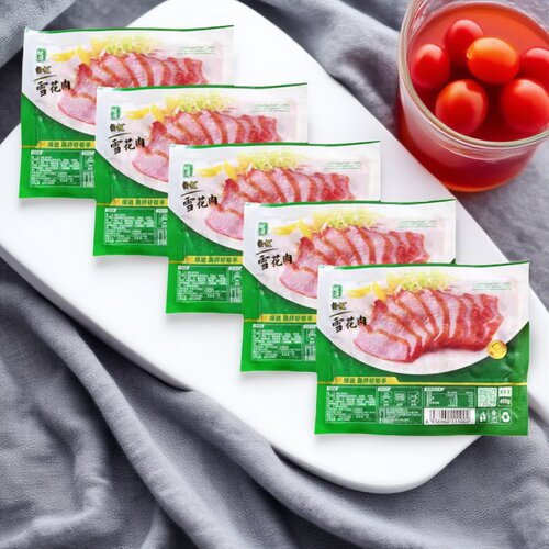 绿进松板肉5包*400克猪颈肉肉青松颈肉腌制猪肉炭烤雪花肉半成品