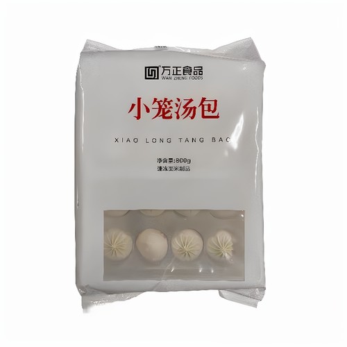 万正小笼汤包800g32个酒店餐饮速冻半成品早餐灌汤小笼包商用包邮