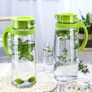 进口泰国Ocean玻璃防爆小清新冷水壶 耐高温凉水扎茶壶鲜榨果汁壶