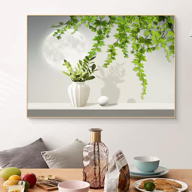 如沐春风钻石画客厅简约清新植物贴钻十字绣餐厅满钻石绣刺绣小件