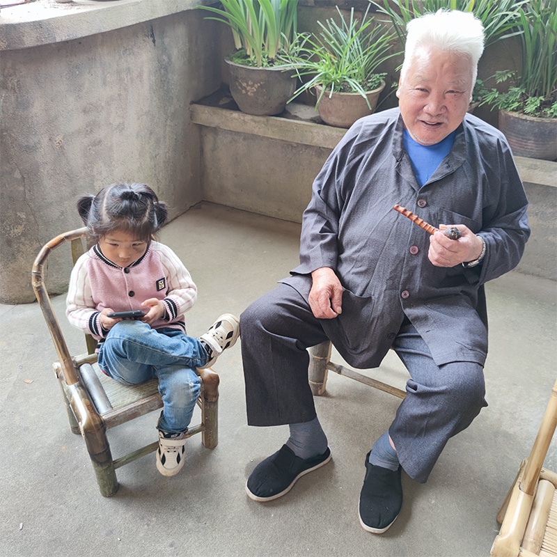 竹椅子靠老椅家用休式餐椅复古单人椅中式背闲小椅子竹编工艺凳i.
