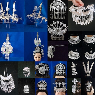 苗族头饰银饰发饰发簪侗族少数民族民族风土家族写真发钗饰品簪子