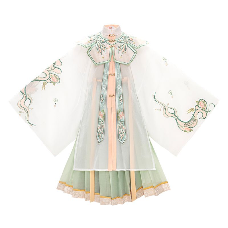 汉服女童春夏中国风儿童唐装古装超仙襦裙连衣裙公主古风新