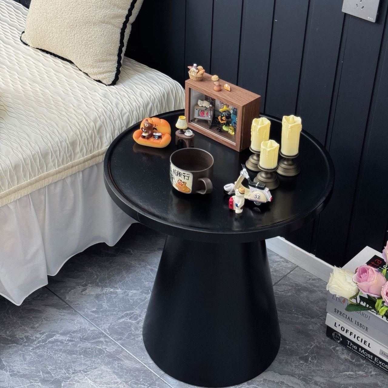 全实木床头柜组合小户型现代简约