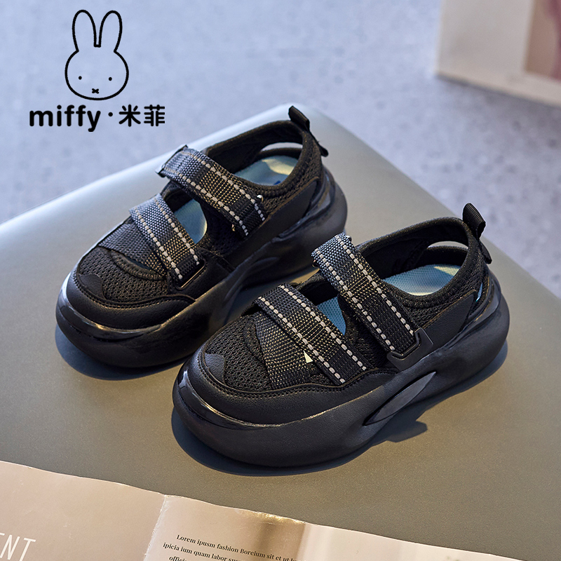 夏季包头休闲女童魔术贴凉鞋