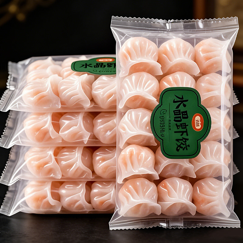 餐饮商用速冻虾饺个大饱满图片