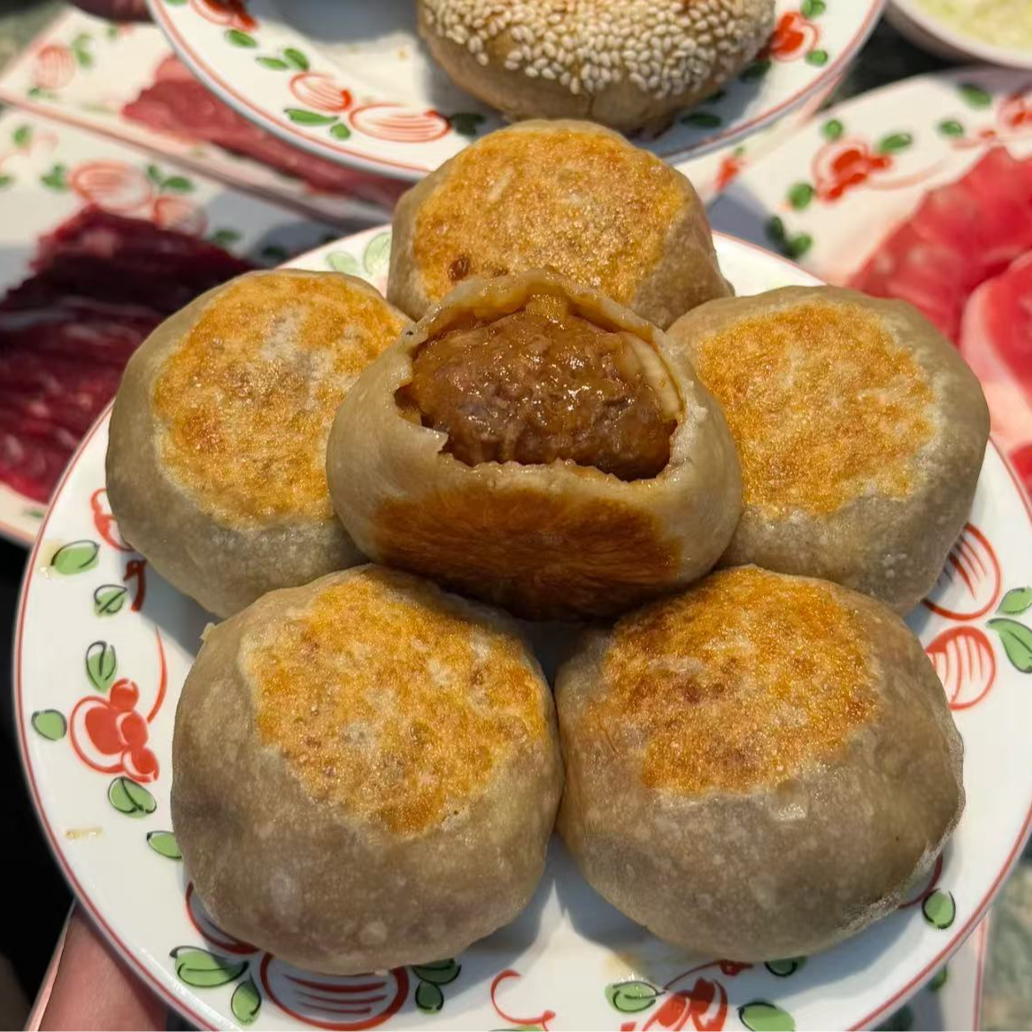 早餐牛肉馅饼正宗老北京门钉肉饼